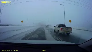 Dash Cam Captures Snowy Crash Scene || ViralHog