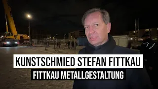 04.04.2023 Kunstschmied Stefan Fittkau schuf Meisterwerke mit Krone & Kartusche auf Berliner #Schloß