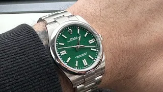 Rolex OP 41mm Green Dial.