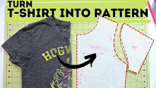 HOW TO turn your t-shirt into pattern? Detailed tutorial! How to make a t shirt