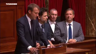 Discours d'Emmanuel Macron devant le Congrès à Versailles.