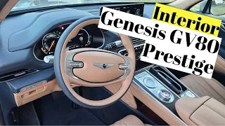 2021 Genesis GV80 Prestige Interior