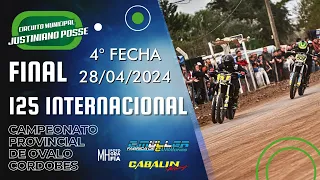 FINAL COMPLETA 125cc Internacional - POSSE 2024 - Fecha 2 - Campeonato Provincial Cordobés - 28/04