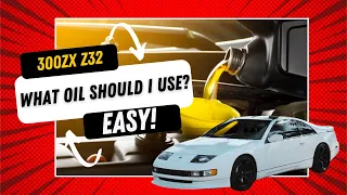 What Oil Should you be using on your 300zx z32? Oil Change Made Easy!