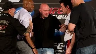 UFC 148: Silva vs. Sonnen Staredown at Press Conference