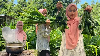 KETUPAT PANDAN Edisi Raya | Lemak &  bau wangi semerbak 1 rumah ! How to make ketupat