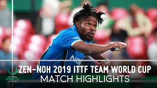 Lin Gaoyuan vs Olajide Omotayo | ZEN-NOH 2019 Team World Cup Highlights (Group)