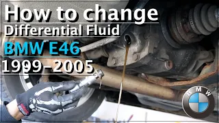 How to change differential fluid BMW e46 / DIY