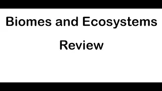 Biomes and Ecosystems Review