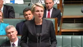 Tanya Plibersek addresses Parliament on the passing of Gough Whitlam