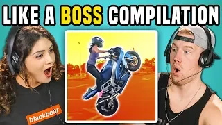 ADULTS REACT TO LIKE A BOSS COMPILATION