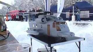 Sikorsky CH-53 Completes Critical Flight over Ice RC Model Helicopter