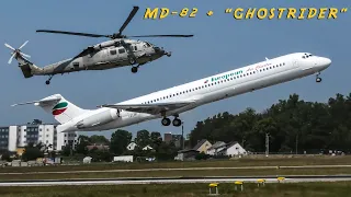 THE LAST MD-82s in EUROPE + US NAVY MH-60 Knighthawk "GHOSTRIDER"
