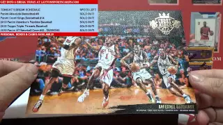 2015-16 Panini Court Kings Basketball Hobby 15 Box Case Break #14