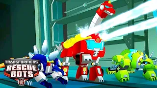 Dinobots Charge! 🦕 | Transformers Rescue Bots | Kids Cartoon | Transformers TV