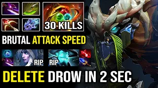 WTF Delete Drow in 2 Seconds - APEX 30 KILLS Super Attack Speed Tiny Insane Hit Like a Truck Dota 2