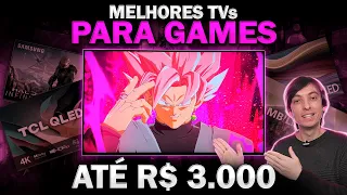 These are the BEST TVs for GAMES up to R$ 3 thousand reais!!!