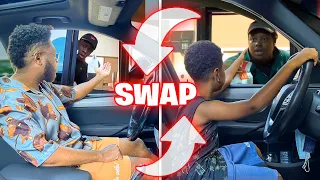 DRIVE THRU KID SWAP PRANK *Hilarious Reaction*