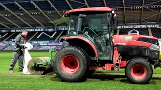 Swansea City Hybrid Pitch Installation December 2020