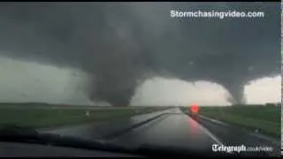 Deadly twin tornadoes rip through Nebraska town