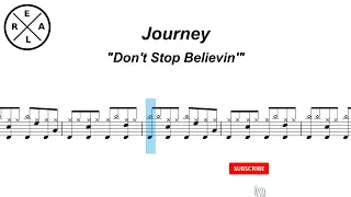 Don't Stop Believin'  - Journey Drumscore