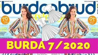 Burda 7/2020 Magazine Browsethrough + Line Drawings