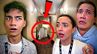 Staying OVERNIGHT in a Haunted Hotel