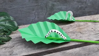 cara membuat ulat dari tisu bisa gerak | ide kegiatan binatang | how to make caterpillar from tissue