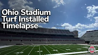 2022 Ohio Stadium Turf Installation Timelapse