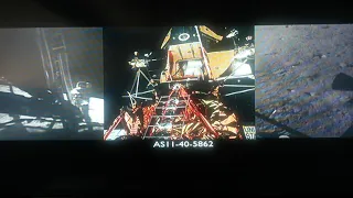 Apollo 11 Lunar Landing - TV feed/still photo/16mm sync Part 2