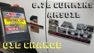 Ram 2500 6.7L Cummins Amsoil Oil Change!