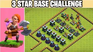 3 Star Impossible Base Challenge On Coc | Max Level Defenses Formation | Clash Of Clans |