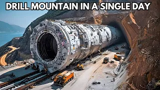 Incredible Invention of  China's secret machine! They drill the mountain in a single day!