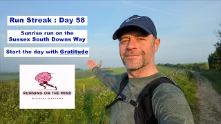 Running Part of the South Downs Way at Sunrise