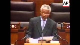 SOUTH AFRICA: MANDELA'S FAREWELL SPEECH TO PARLIAMENT (V)