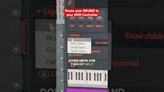 How to Route Drums to any Midi Controller in FL Studio #flstudiotips #musicproducer #flstudio21
