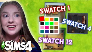 the sims 4 but every room is a different SWATCH