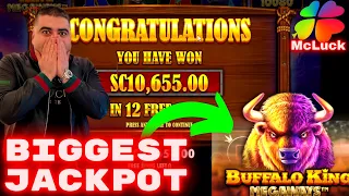 Biggest Jackpot LIVE On BUFFALO At McLuck Casino