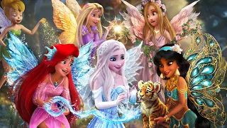 Disney princesses as Fairies with Magic Superpowers ✨❤️ A visit to Neverland | Alice Edit!