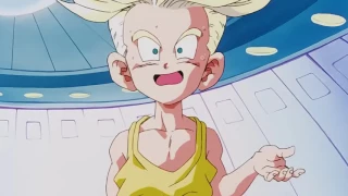 Trunks petit se transforme pour la première fois en Super Saiyen