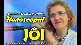 ⭐ HOROSCOPUL DE JOI 28 OCTOMBRIE 2021 cu astrolog Acvaria ✴ www.acvaria.com