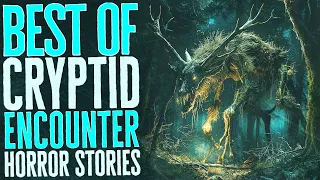 Almost 2 Hours of Cryptid Horror Stories with Rain Sound Effects - Black Screen Compilation