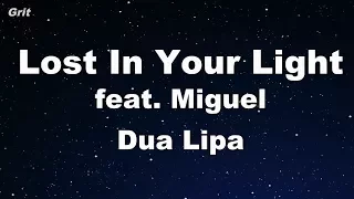 Lost In Your Light feat. Miguel - Dua Lipa Karaoke 【No Guide Melody】 Instrumental