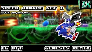 [16-Bit;Genesis]Speed Jungle Zone Act 1 - Sonic Superstars