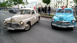 Выставка ретро-транспорта Санкт-Петербург.22 мая 2021 года. Отечественные легковые автомобили.