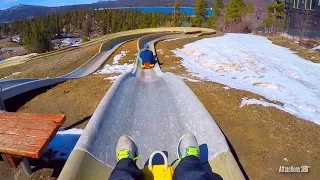 [4K] Bobsled Ride at Big Bear - Alpine Slide at Magic Mountain - Bear Mountain