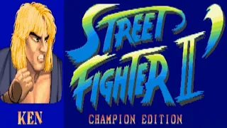 Street Fighter II Champion Edition Ken Arcade 1992 1080P 60 FPS