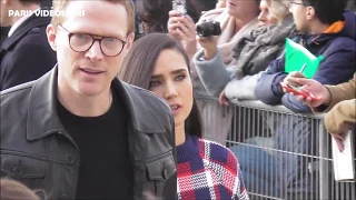 VIDEO Jennifer Connelly & Paul Bettany attend Paris Fashion Week 5 march 2019