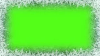 Футаж морозная рамка на окне  Морозные узоры на хромакее  анимация новый год  Green screen NEW YEAR