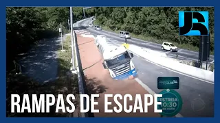 Quase 1.500 acidentes foram evitados com a construção de rampas de escape em estradas